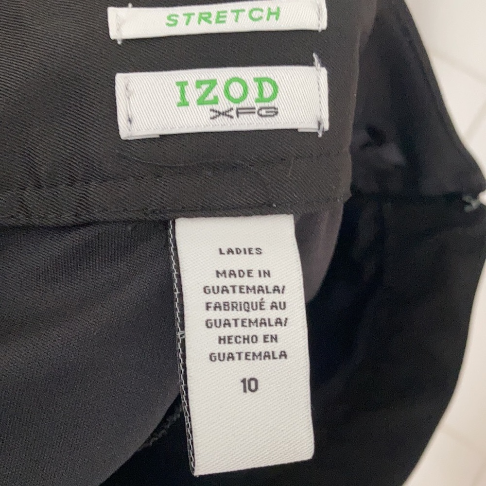 Izod XFG Black Stretch Ladies Sz 10 Golf Skirt - Picture 7 of 8